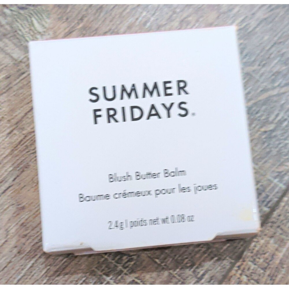 Summer Fridays Blush Butter Balm Sweet Rose Mini 0.08 oz Vegan Fragrance Free